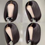 Human Hair Wigs Middle Part