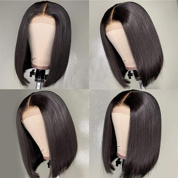 Human Hair Wigs Middle Part