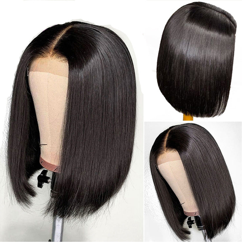 Human Hair Wigs Middle Part