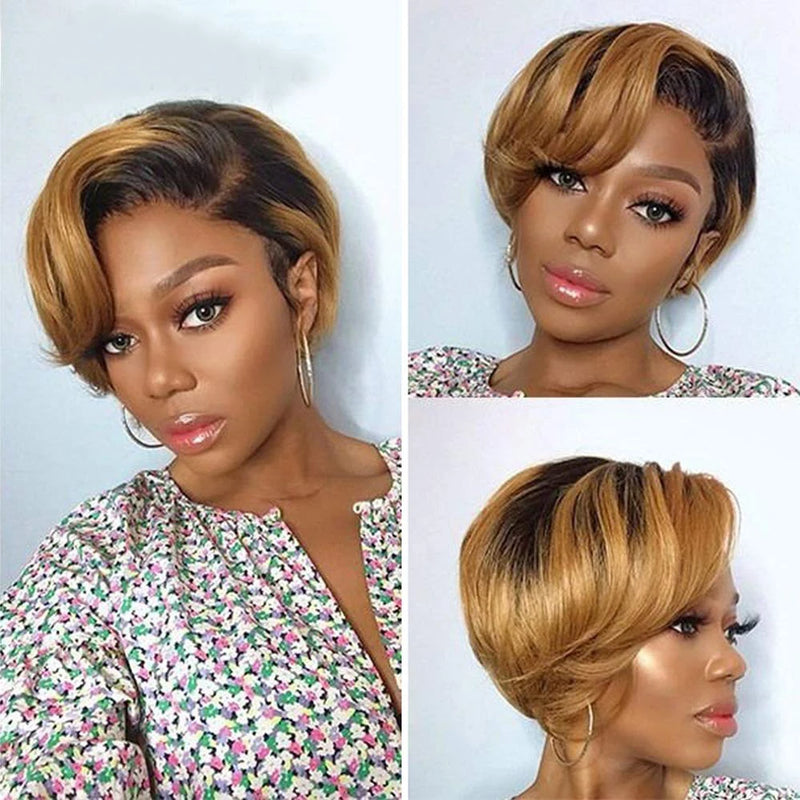 Bone Straight Bob Human Hair Wigs