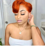 Women Straight Short Bob Pixie Wig