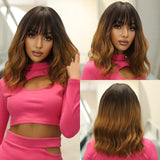 Short Wavy Synthetic Natural Wig