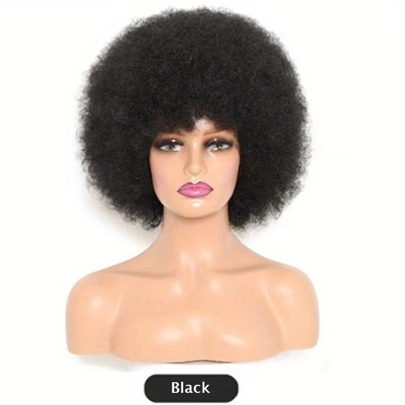 Short Afro Curly Synthetic Wigs