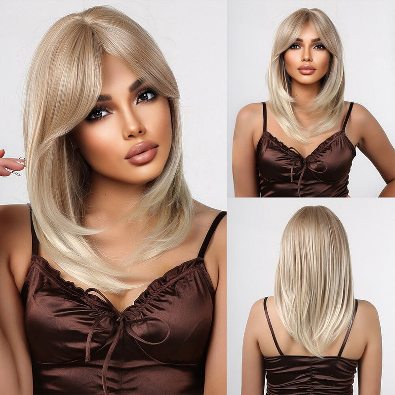 Shoulder Length Layered Synthetic Wig