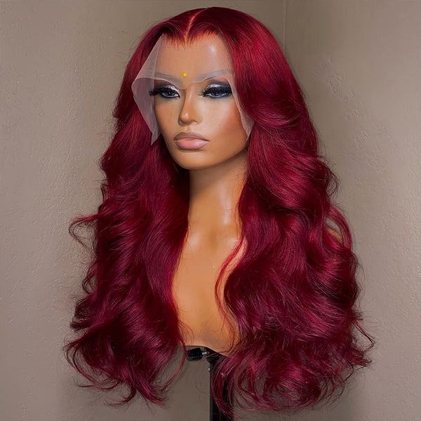 Burgundy Body Wave Lace Front Wig