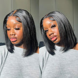 Short Bob Lace Brazilian Straight Wig