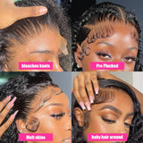 Water Wave Curly Lace Frontal Wigs