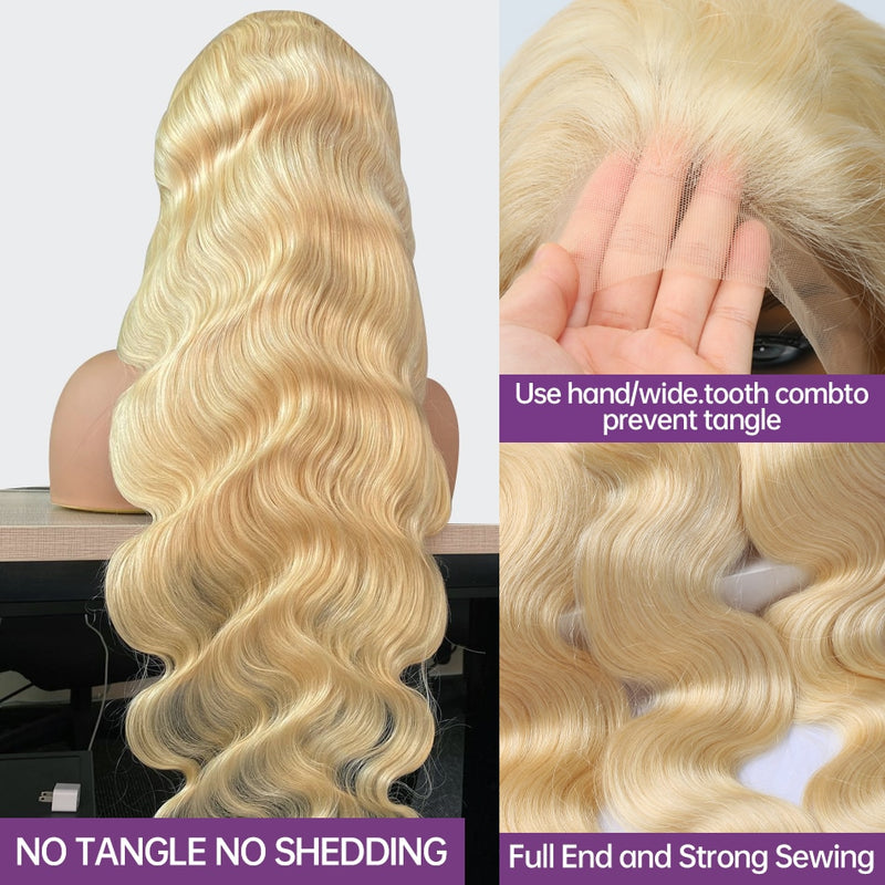 Honey Blonde Body Wave Lace Front Wig