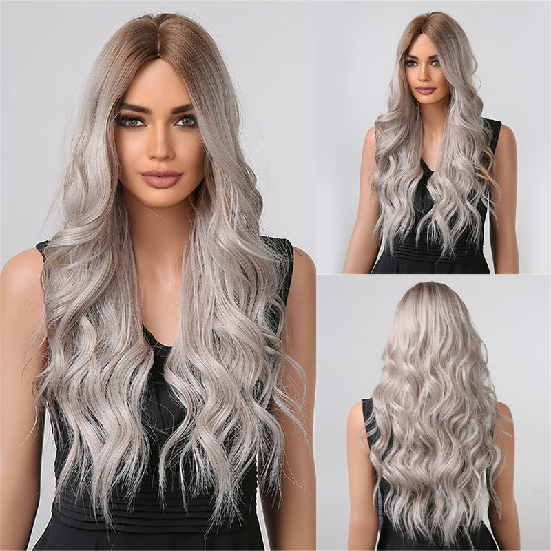 Ombre Platinum Synthetic Wig