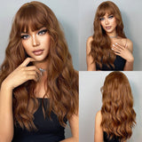 Natural Blonde Long Wavy Synthetic Wigs