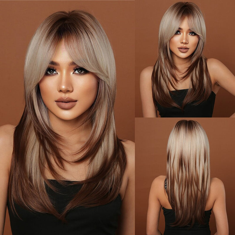 Shoulder Length Layered Synthetic Wig