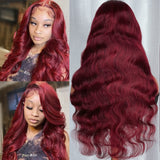 Burgundy Body Wave Lace Front Wig