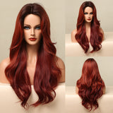 Long Wavy Pink Wig