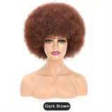 Short Afro Curly Synthetic Wigs