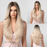 Ombre Platinum Synthetic Wig