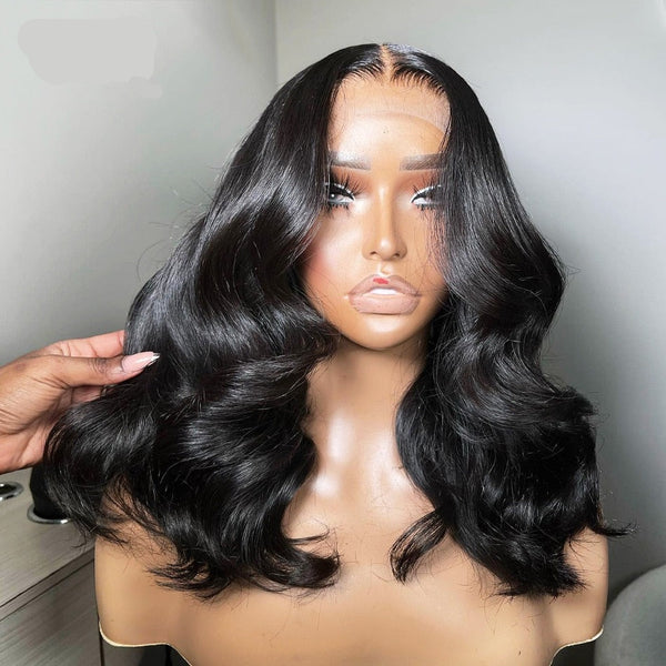 Body Wave Transparent Lace Front Bob Wig