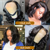 Body Wave Bob Transparent Lace Frontal Wig