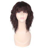 Black Brown Synthetic Wig