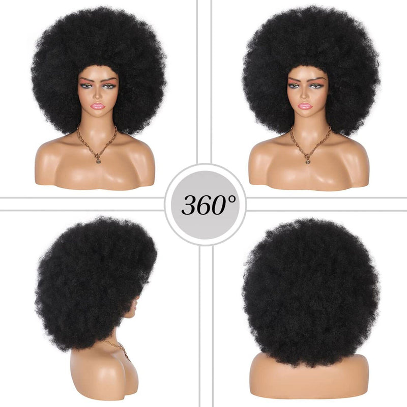 Short Afro Curly Synthetic Wigs