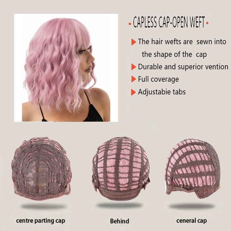 Synthetic Pastel Wavy Wig