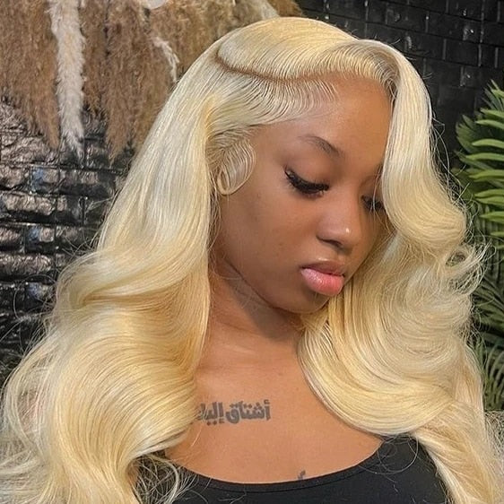 Honey Blonde Body Wave Lace Front Wig