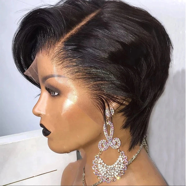 Lace Straight Bob Pixie Wigs